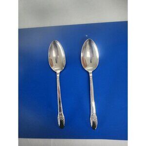 Lot Of 2 1847 rogers bros first love 8.5” serving spoons